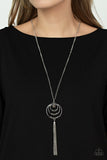 Paparazzi "Spiraling Sparkle" Silver Necklace & Earring Set Paparazzi Jewelry