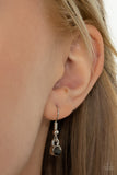 Paparazzi "Spiraling Sparkle" Silver Necklace & Earring Set Paparazzi Jewelry