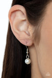 Paparazzi "Modern Innovation" White Necklace & Earring Set Paparazzi Jewelry