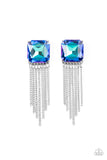 Paparazzi "Supernova Novelty" Blue Post Earrings Paparazzi Jewelry