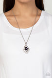 Paparazzi "Dauntless Demure" Purple Necklace & Earring Set Paparazzi Jewelry