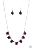 Paparazzi "Experimental Edge" Purple Necklace & Earring Set Paparazzi Jewelry