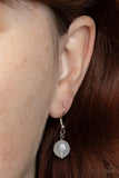 Paparazzi "Tea Party Tango" White Lanyard Necklace & Earring Set Paparazzi Jewelry