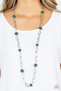 Paparazzi "Fundamental Fashion" Green Necklace & Earring Set Paparazzi Jewelry