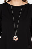 Paparazzi "Iridescently Influential" Orange Necklace & Earring Set Paparazzi Jewelry