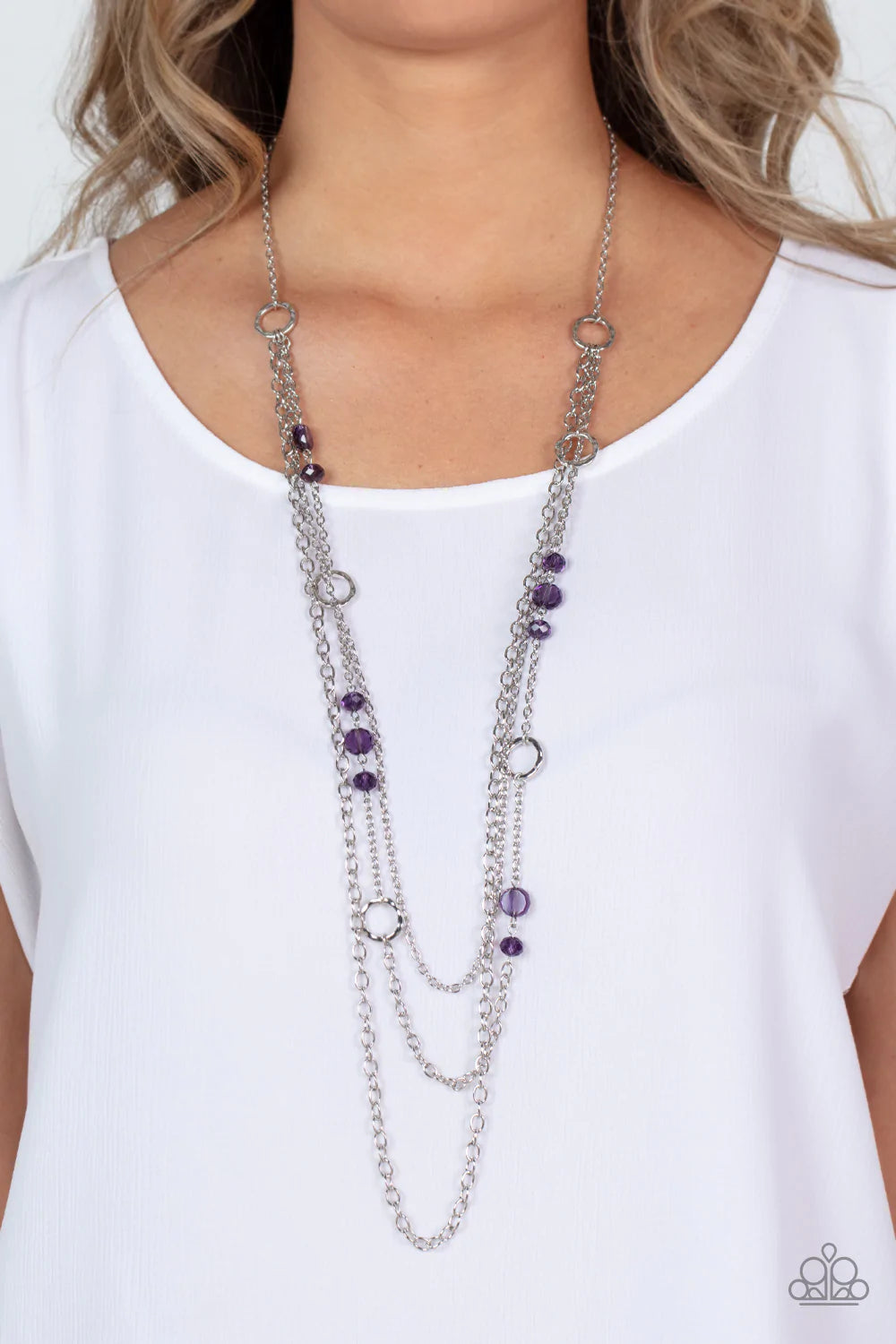 Trendy Irregular Colorful Crystals Tassel Necklace – Neshe Fashion Jewelry