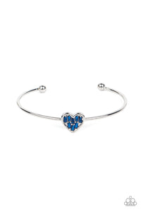 Paparazzi "Heart of Ice" Blue Bracelet Paparazzi Jewelry