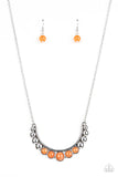 Paparazzi "Horseshoe Bend" Orange Necklace & Earring Set Paparazzi Jewelry