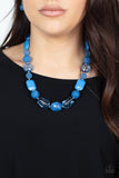 Paparazzi "Here Today, GONDOLA Tomorrow" Blue Necklace & Earring Set Paparazzi Jewelry