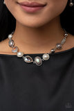 Paparazzi "Nautical Nirvana" Silver Necklace & Earring Set Paparazzi Jewelry