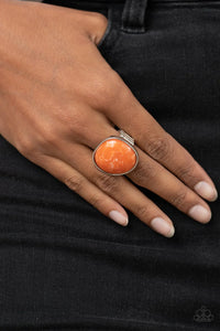 Paparazzi "Aesthetically Authentic" Orange Ring Paparazzi Jewelry