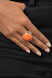 Paparazzi "Aesthetically Authentic" Orange Ring Paparazzi Jewelry