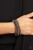 Paparazzi "Gutsy And Glitzy" Silver Bracelet Paparazzi Jewelry