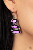 Paparazzi "Gem Galaxy" Purple Earrings Paparazzi Jewelry