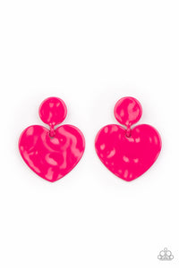 Paparazzi "Just a Little Crush" Pink Post Earrings Paparazzi Jewelry
