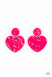Paparazzi "Just a Little Crush" Pink Post Earrings Paparazzi Jewelry
