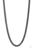 Paparazzi "Standing Room Only" Black Mens Necklace Paparazzi Jewelry