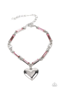 Paparazzi "Sweetheart Secrets" Pink Bracelet Paparazzi Jewelry