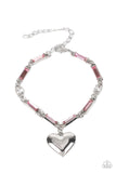 Paparazzi "Sweetheart Secrets" Pink Bracelet Paparazzi Jewelry