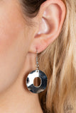 Paparazzi "Mechanical Masterpiece" Silver Necklace & Earring Set Paparazzi Jewelry