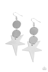 Paparazzi "Star Bizarre" Silver Earrings Paparazzi Jewelry