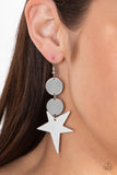 Paparazzi "Star Bizarre" Silver Earrings Paparazzi Jewelry