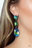 Paparazzi "Extra Envious" Green Post Earrings Paparazzi Jewelry
