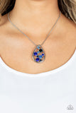 Paparazzi "Seasonal Sophistication" Blue Necklace & Earring Set Paparazzi Jewelry