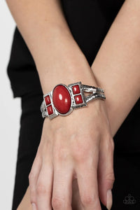 Paparazzi "A Touch Of Tiki" Red Bracelet Paparazzi Jewelry