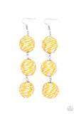 Paparazzi "Laguna Lanterns" Yellow Earrings Paparazzi Jewelry