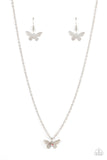 Paparazzi "Flutter Love" Pink Necklace & Earring Paparazzi Jewelry
