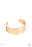 Paparazzi "Cooly Curved" FASHION FIX Gold Bracelet Paparazzi Jewelry