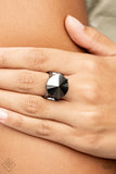 Paparazzi "Showcase Social" FASHION FIX Black Ring Paparazzi Jewelry