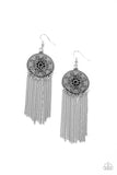 Paparazzi  "Fringe Control" Black Earrings Paparazzi Jewelry