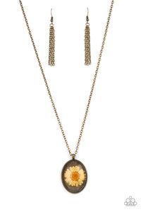 Paparazzi "Prairie Passion" Orange Necklace & Earring Set Paparazzi Jewelry