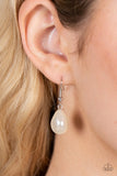 Paparazzi "Rolling With The BRUNCHES" White Necklace & Earring Set Paparazzi Jewelry