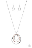 Paparazzi "Revamped Relic" Silver Necklace & Earring Set Paparazzi Jewelry