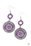 Paparazzi "Meadow Mantra" Purple Earrings Paparazzi Jewelry