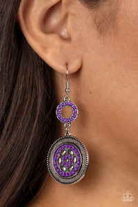 Paparazzi "Meadow Mantra" Purple Earrings Paparazzi Jewelry