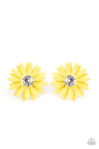 Paparazzi "Sunshiny DAIS-y" Yellow Post Earrings Paparazzi Jewelry