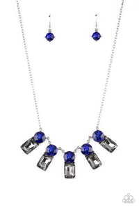 Paparazzi "Celestial Royal" Blue Necklace & Earring Set Paparazzi Jewelry