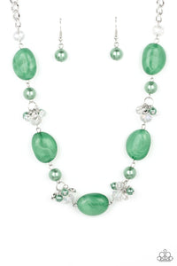Paparazzi "The Top TENACIOUS" Green Necklace & Earring Set Paparazzi Jewelry