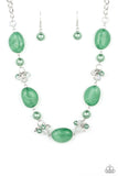 Paparazzi "The Top TENACIOUS" Green Necklace & Earring Set Paparazzi Jewelry