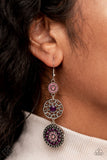 Paparazzi "Farmhouse Hustle" Purple Fashion Fix Earrings Paparazzi Jewelry