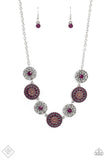 Paparazzi "Farmers Market Fashionista" Purple Fashion Fix Necklace & Earring Set Paparazzi Jewelry