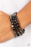 Paparazzi "HAUTE Stone" Black Bracelet Paparazzi Jewelry