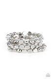 Paparazzi "HAUTE Stone" Silver Bracelet Paparazzi Jewelry