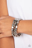 Paparazzi "HAUTE Stone" Silver Bracelet Paparazzi Jewelry