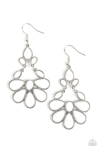 Paparazzi "Colorfully Canopy" White Earrings Paparazzi Jewelry