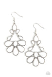Paparazzi "Colorfully Canopy" White Earrings Paparazzi Jewelry